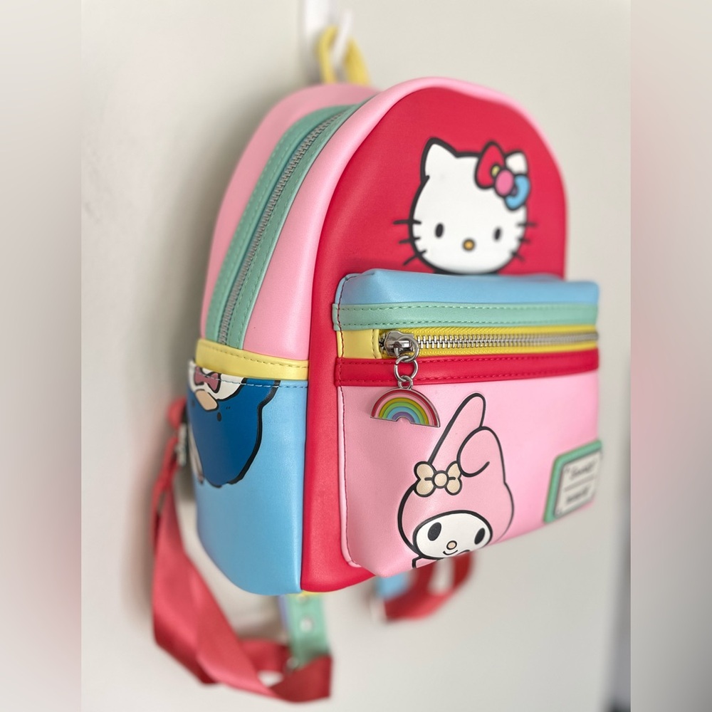Sanrio Hello Kitty My Melody & Friends Kuromi‎ Mini Color Backpack by Loungefly - Picture 2 of 10